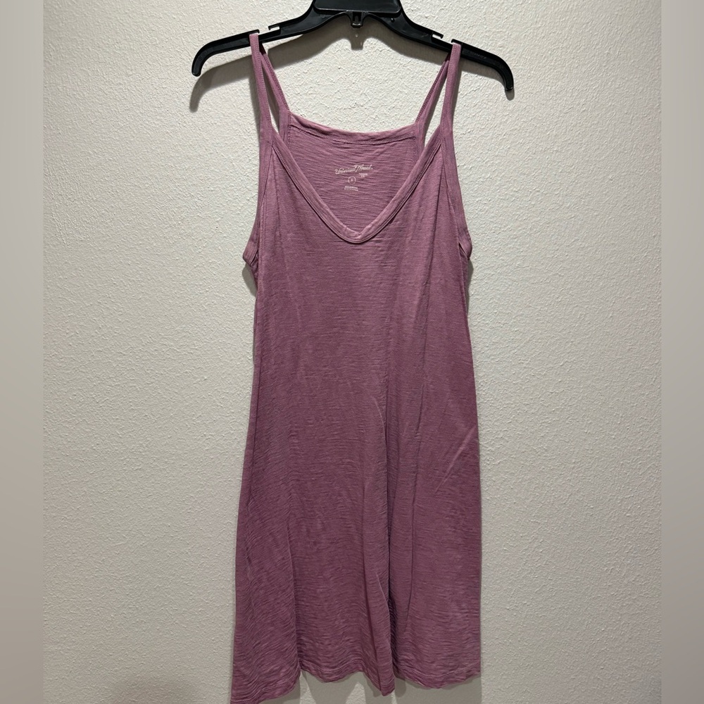 Universal Thread Mauve V-Neck Shirt Dress